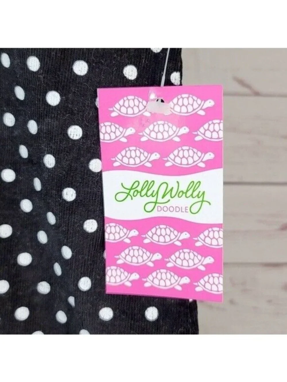 Lolly Wolly Doodle Dots Dress Black White Size 10 Ruffle Sleeveless Cotton NEW